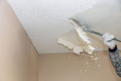 Textured Ceiling Removal detail